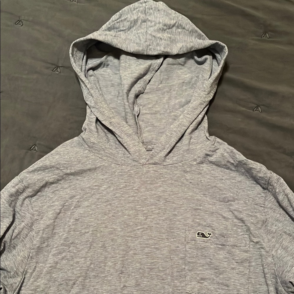 Vineyard Vines Blue Youth M (12-14) Hooded Tee Shirt